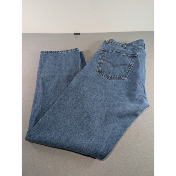 Levis 505 Men Jeans Color is Blue Size W38XL34 Straight Flex - Picture 12 of 16